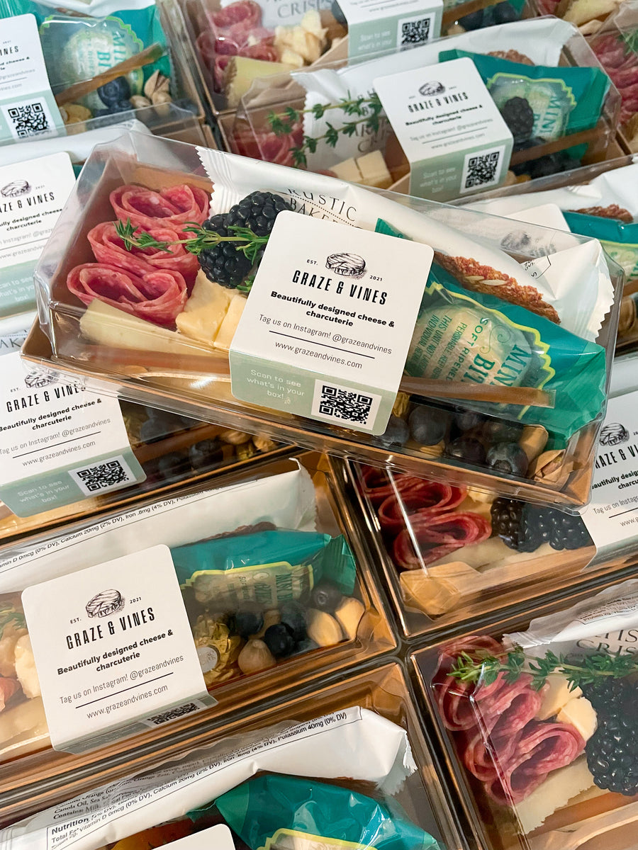 custom graze boxes for your brand | catering ideas... Mini Graze Boxes β Graze & Vines